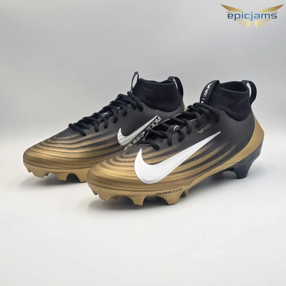 Nike Vapor Pro 1 Men's Size 10.5 Football Cleats FB3298-003 Black Gold New